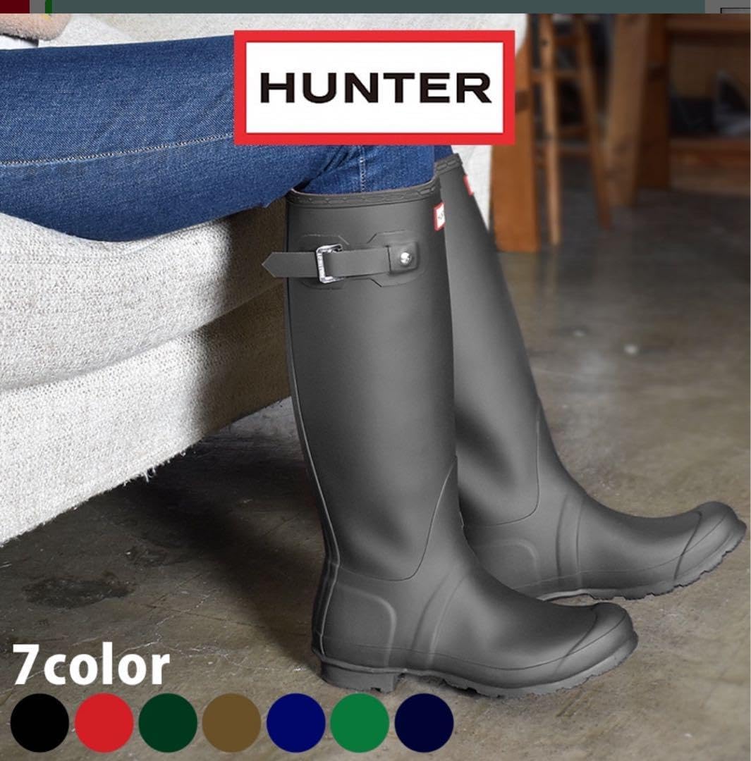 ハンター HUNTER オリジナル トール レインブーツ ブラック 黒